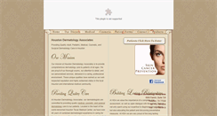 Desktop Screenshot of houstondermatologyassociates.com