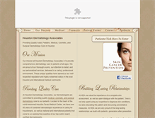 Tablet Screenshot of houstondermatologyassociates.com